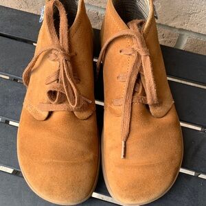 Lems unisex Tan Suede Casual Lace-Up Shoes M 6.5 W 8